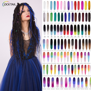 synthetic ez prestretched anti bacterial ombre yaki braiding hair extensions bulk, high quality oem prestretched braid hair
